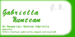 gabriella muntean business card